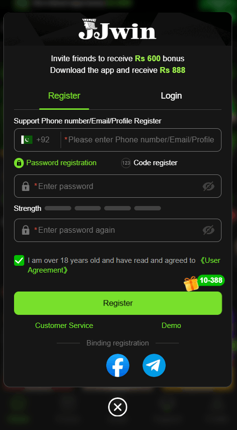 JJWin Register